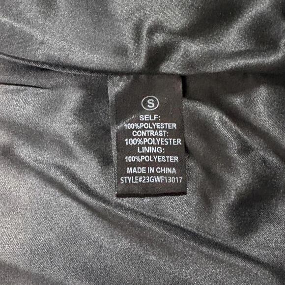 Bustier Corset Cream Black Flowers Back Zip Top Ties Women’s Small - Picture 7 of 7